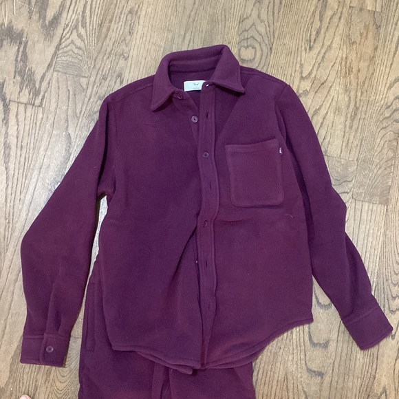 TNA Aritizia Polar Fleece Set in Purple - Picture 2 of 5